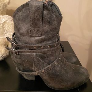 Gray boots
